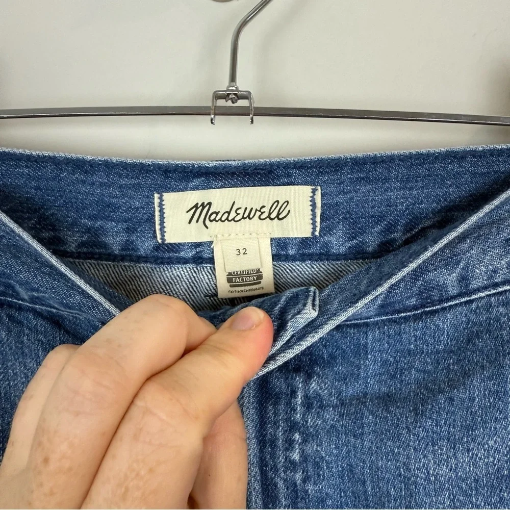 NWOT Madewell High-Rise Tapered Jeans Pleat Edition Sz 32